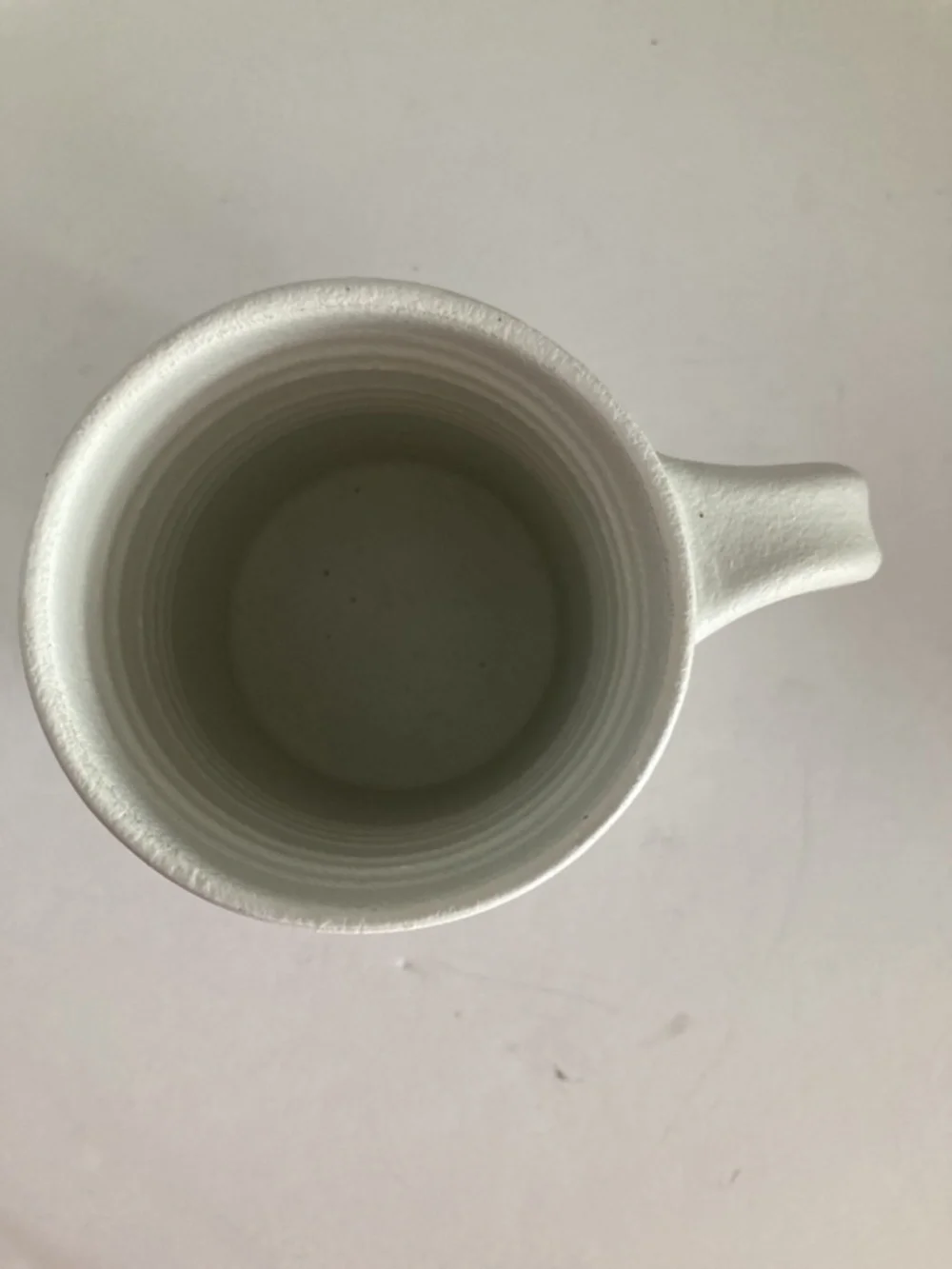 Pottery Barn Farmstead Rabbit Mug Bunny Ears Stoneware 16oz Off-White EUC